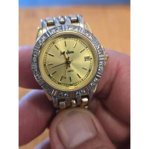 Neiman Marcus Gold-Silver Tone Stainless Steel Ladies' Watch.